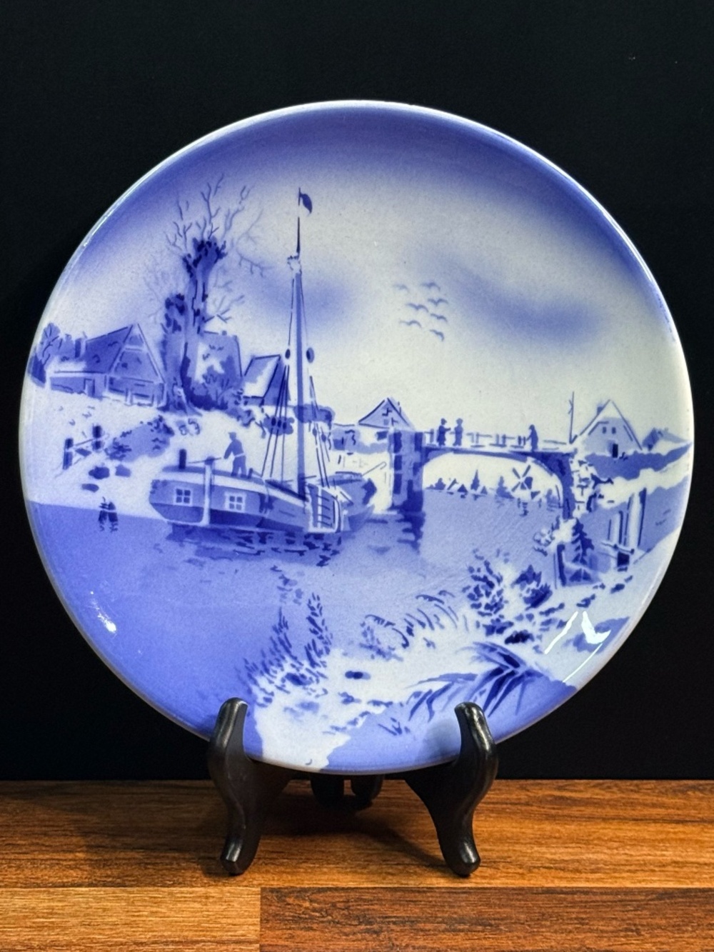 Blue & White Decorative Wall Plate